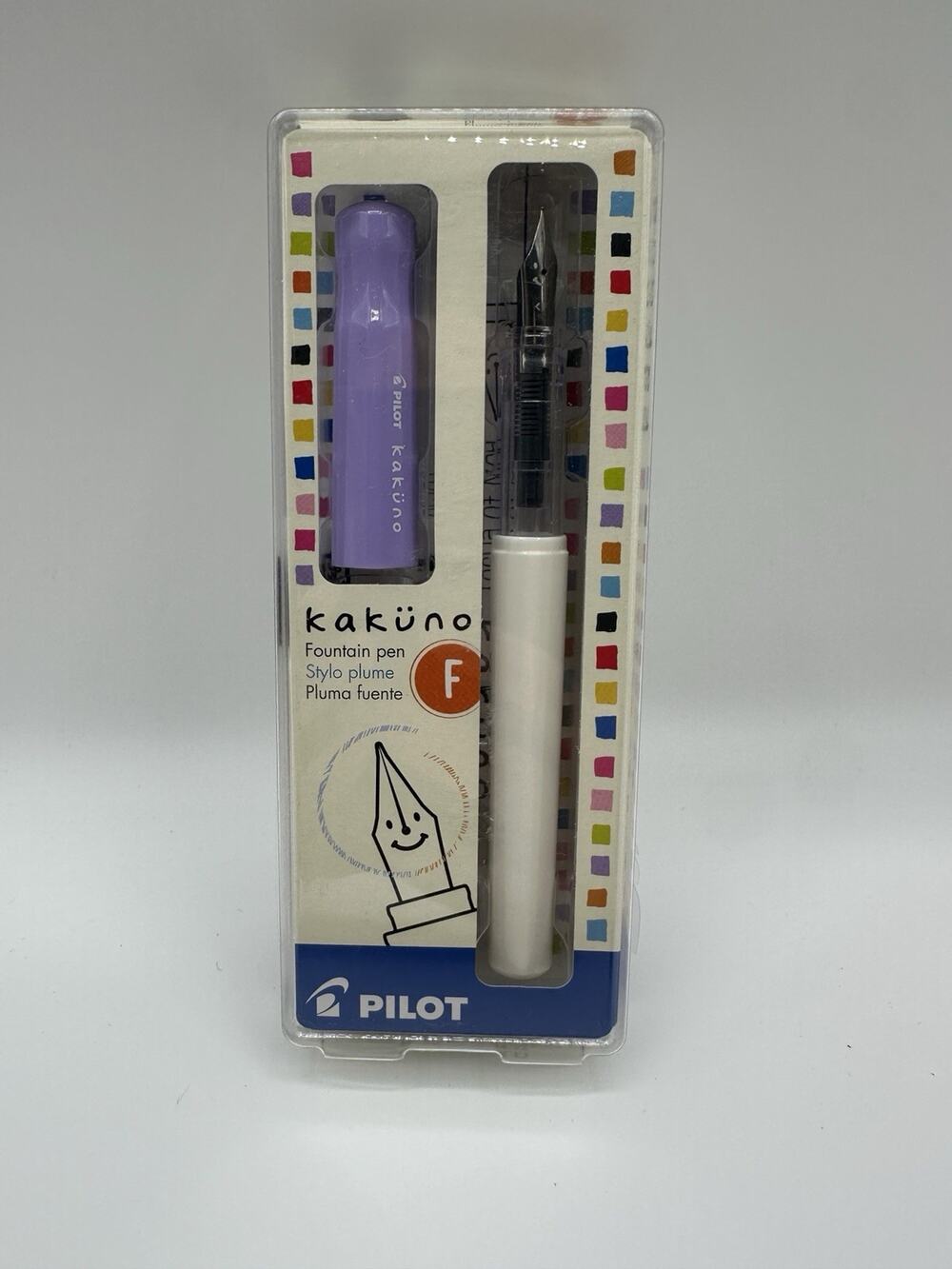Pilot Kakuno Fountain Pen Fine Nib Purple New Sealed